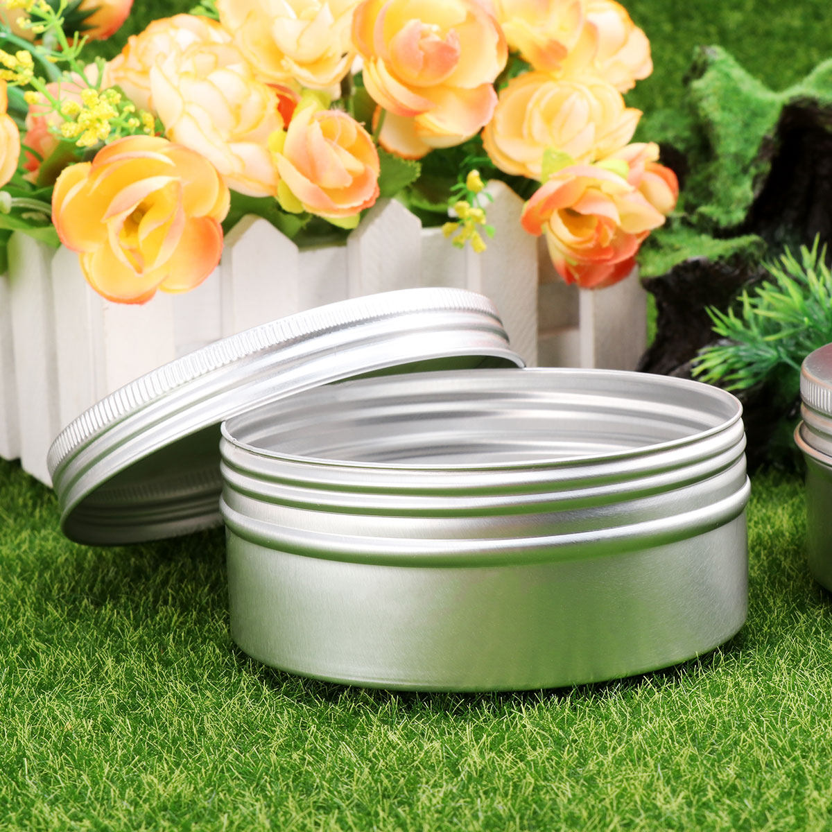 Tin Container Lid - 10 pièces, flacons en aluminium à