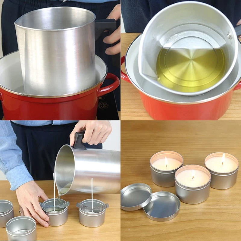 45 pots à bougies en métal dor - Candle Making Jars With Lids avis et prix