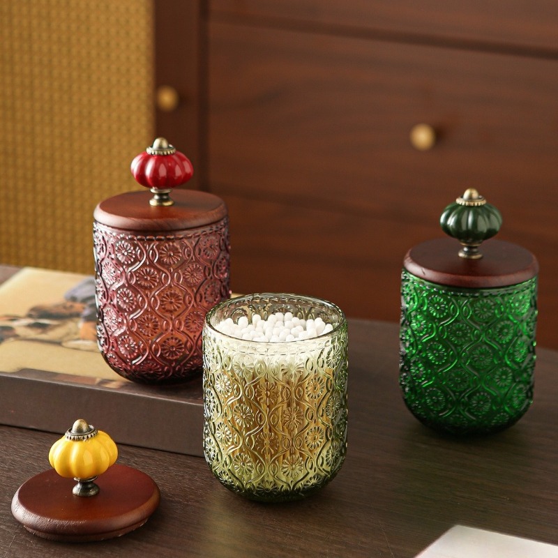 Boîte de rangement rétro en ve - Candle Making Jars With Lids avis et prix